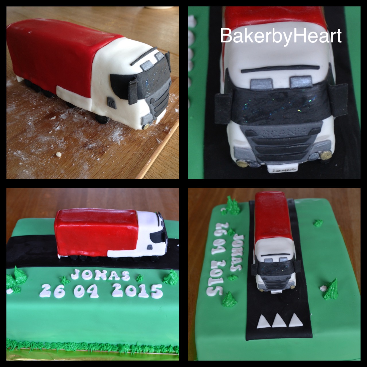 Konfirmationskage til lastbil fan – Confirmation cake for a truck fan