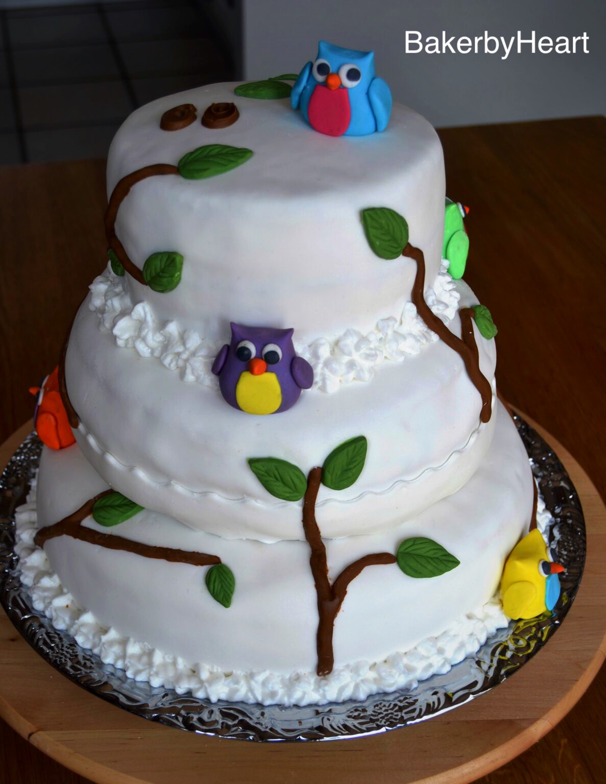 Uglekage – Cake with owls